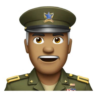 general of army usa angry sticker
