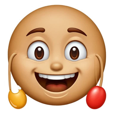 m&m laughing out loud with tears sticker