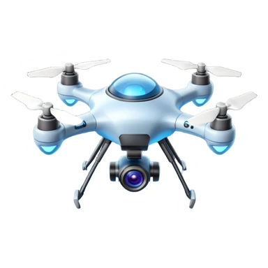 space explorer drone object icon, small futuristic drone with camera lens, glowing blue lights, sci-fi metal body, antenna details, 3D cartoon, mobile game icon style, centered, clean background, soft shadow, no text, no watermark
 
 sticker
