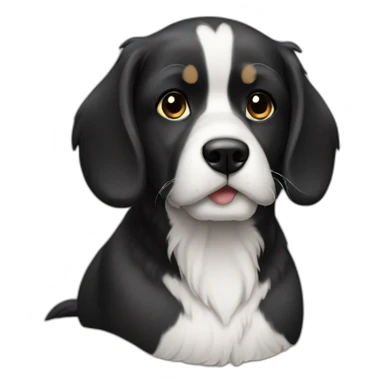 shnauzer - blsck sticker