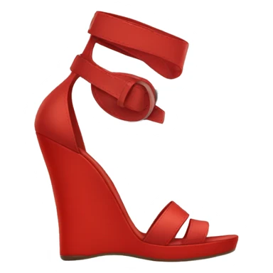 red high heel sandals sticker