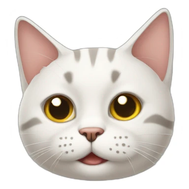 embarrased cat sticker