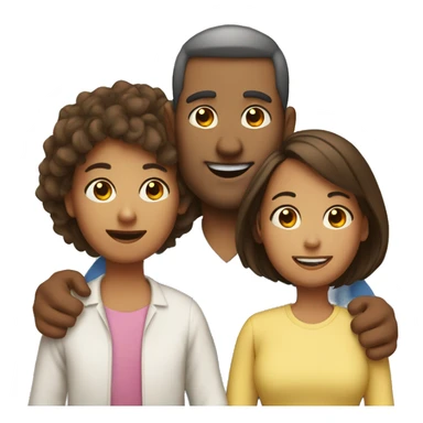 Family of 5 mum dad 3 kids sticker