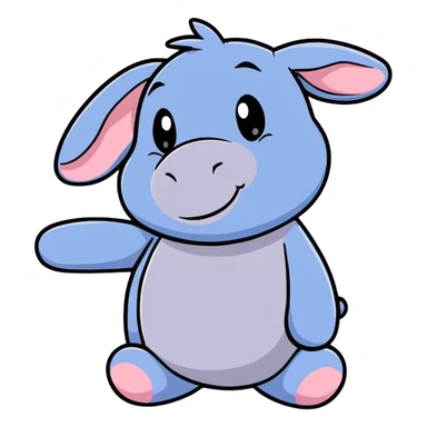 Eeyore from Winnie the Pooh sticker