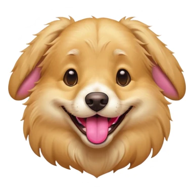 A happy laughing dog sticker