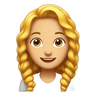 madeleine souriante  sticker
