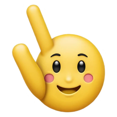 I want an emoji with all the fingers up and only the middle finger on a 90 degree angle sticker
