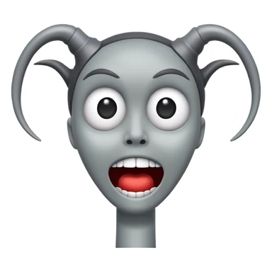 Siren Head, simple and expressive emoji style sticker