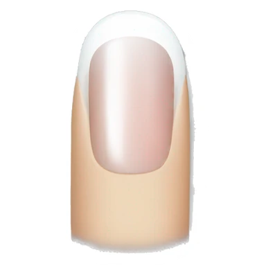 Nails with white tip sticker
