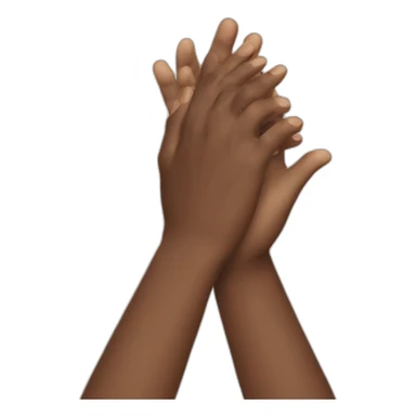 two hands clap sticker