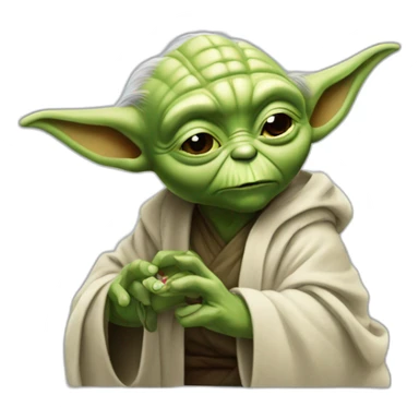 Yoda qui fait un doigt d’honneur sticker