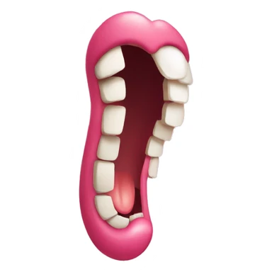 Emoji with enormous tongue sticker