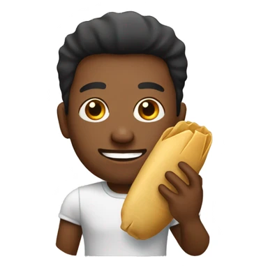 Man with tamale sticker