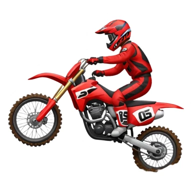 une  moto cross qui vole sticker