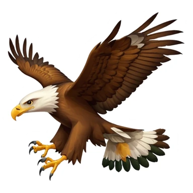 text message with photo of an eagle sticker
