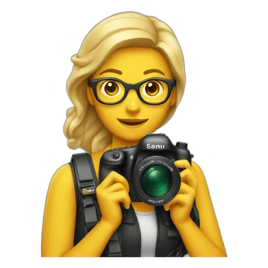 woman photographer sticker
