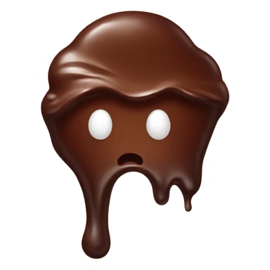 melted chocolate sticker