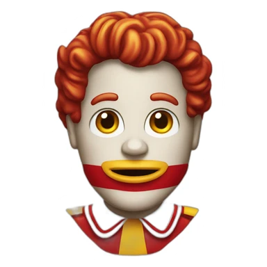 Ronald mcdonald sticker