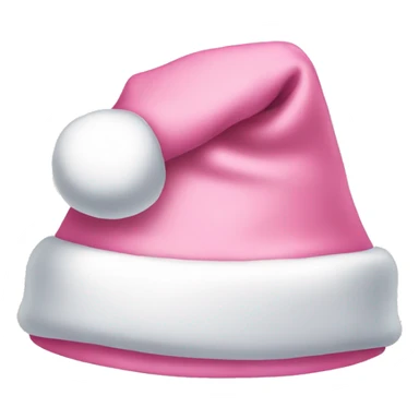 light pink cute santa hat sticker