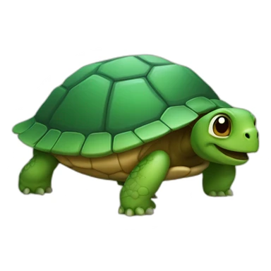 Une tortue sur un garçon sticker