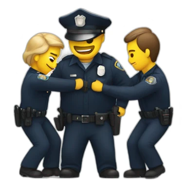 police arresting someone sticker