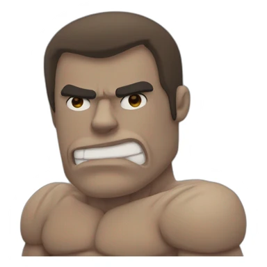 Muscle man from regular show sticker