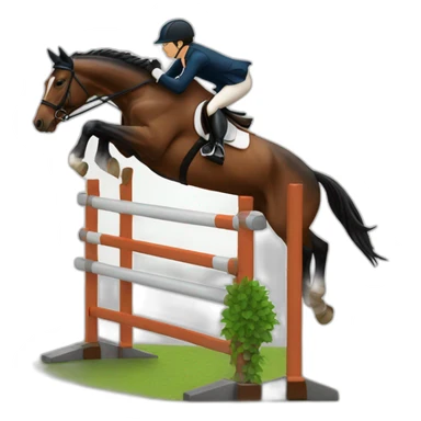 Horse Jumping competition sticker