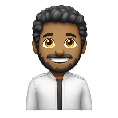 Hombre blanco canoso con anteojos y chaqueta de enfermero sonriendo  sticker