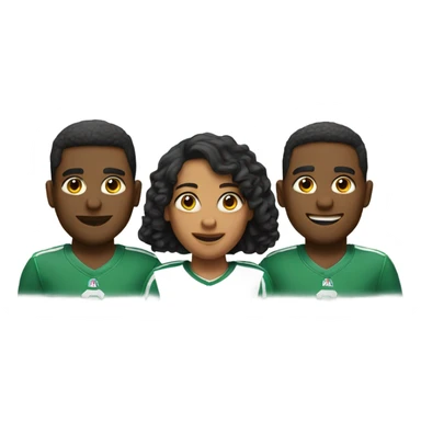 Team of three person sticker