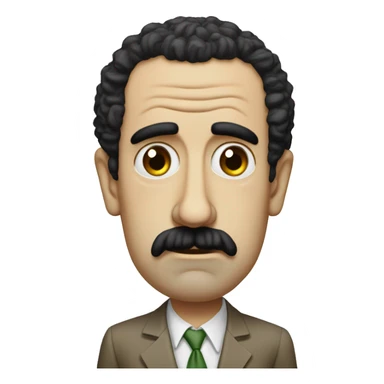A sad borat that says “sad borat” sticker