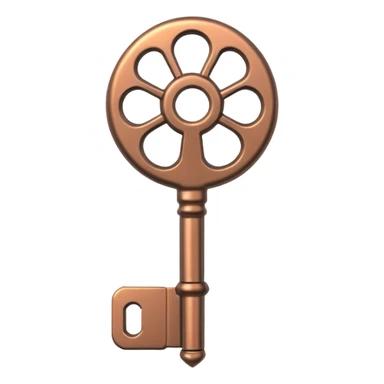 cyber neon bronze key sticker