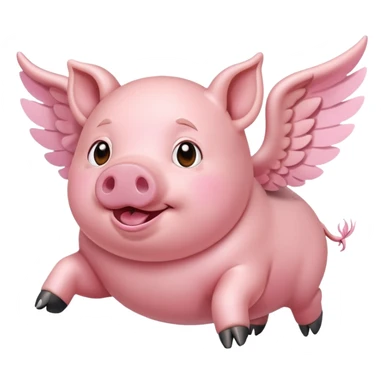 Flying pig  sticker