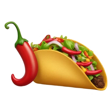 Girly chilies with taco  sticker
