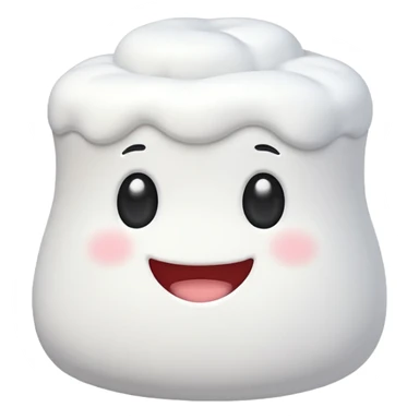 cute animated marshmallow sticker