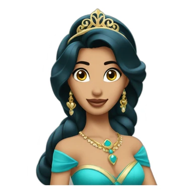 princess Jasmine as a model sticker