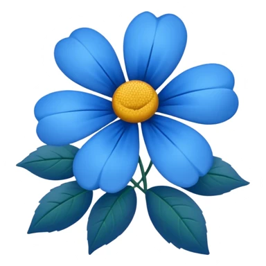 blue flowers sticker