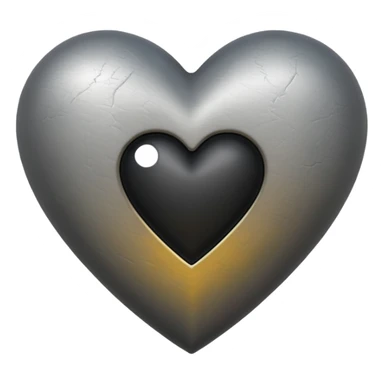 Corazón gris con negro  sticker
