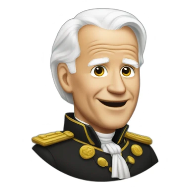 joe biden wearing german style clothes sticker