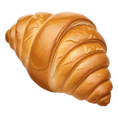 There's a croissant on a purple napkin. sticker