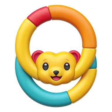 Teething toy ring  sticker