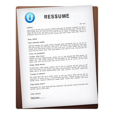 resume letter sticker