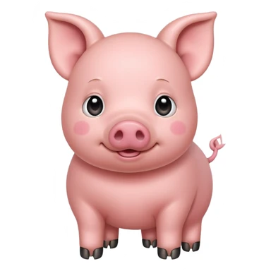 Cute pig sticker