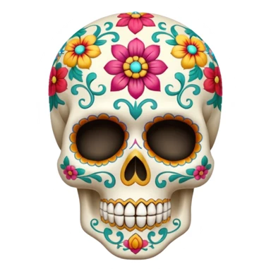 mexican skull sticker