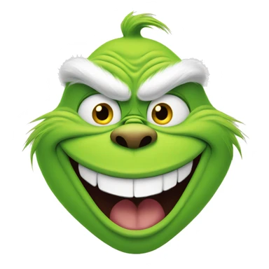 The grinch laughing  sticker