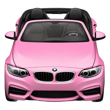 pink convertible 128i bmw 2014 with black seats sticker