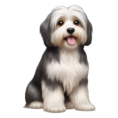 Dog havanese full height sticker