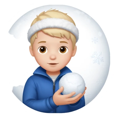 little boy with snowball











 sticker