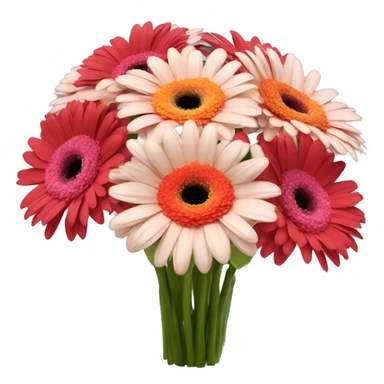 6 gerbera bouquet  sticker