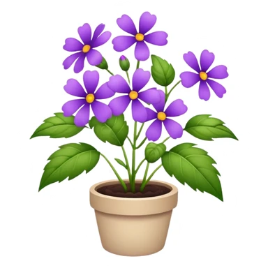 A plant with purple flowers sticker