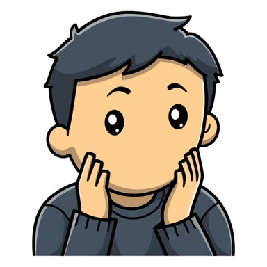 person under stress sticker